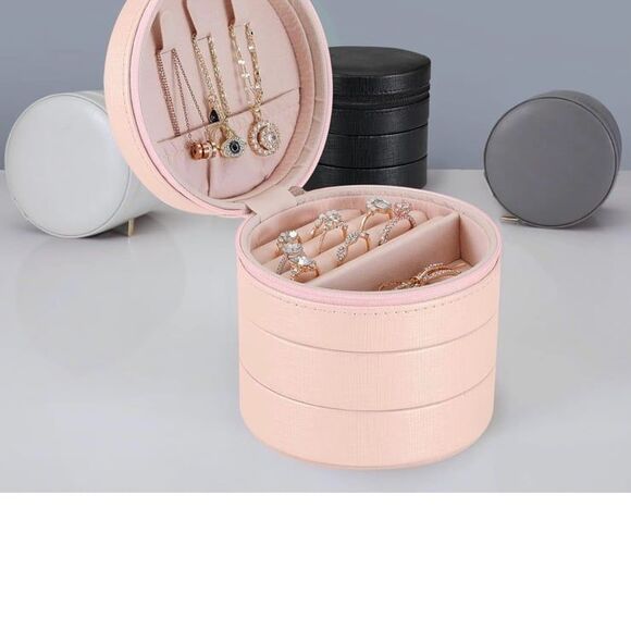 NWT Celosia Travel Jewelry Organizer, with detachable portable  travel case pink - Picture 5 of 12